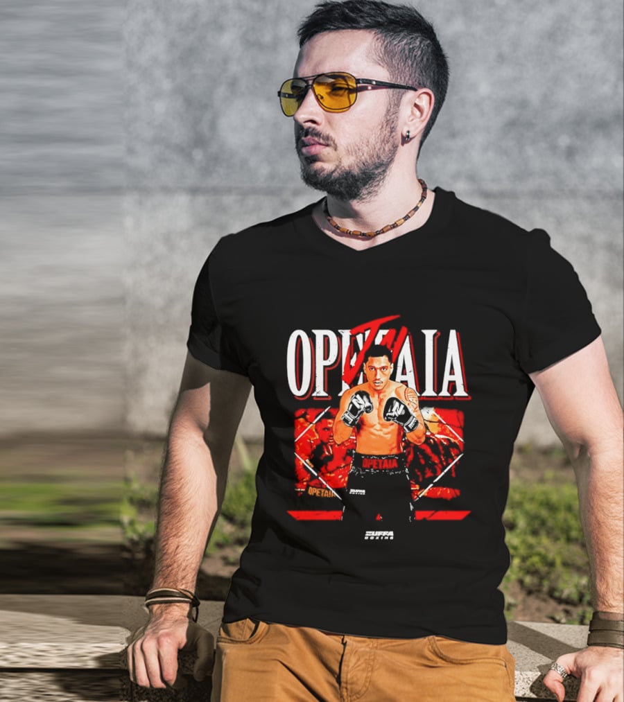 Jai Opetaia Boxing Zuffa Fighter Dynamic Pose T-Shirt