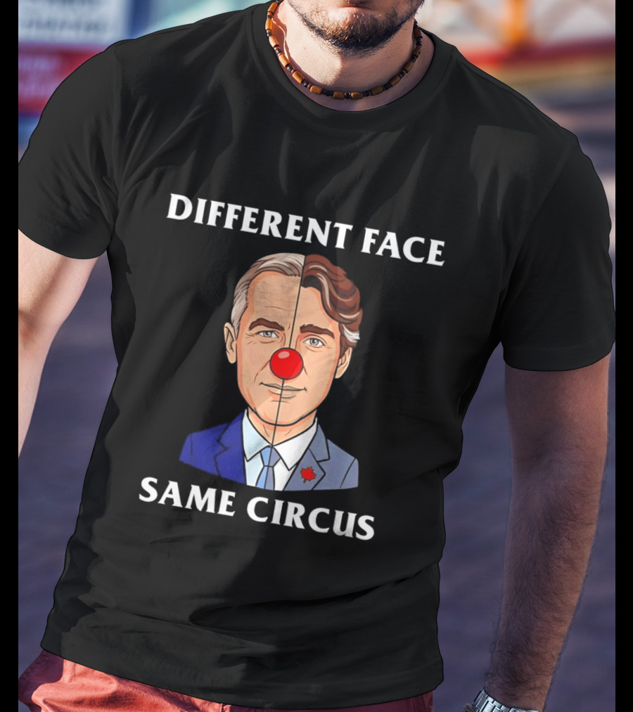 Different Face Same Circus Justin Trudeau Clown T-Shirt