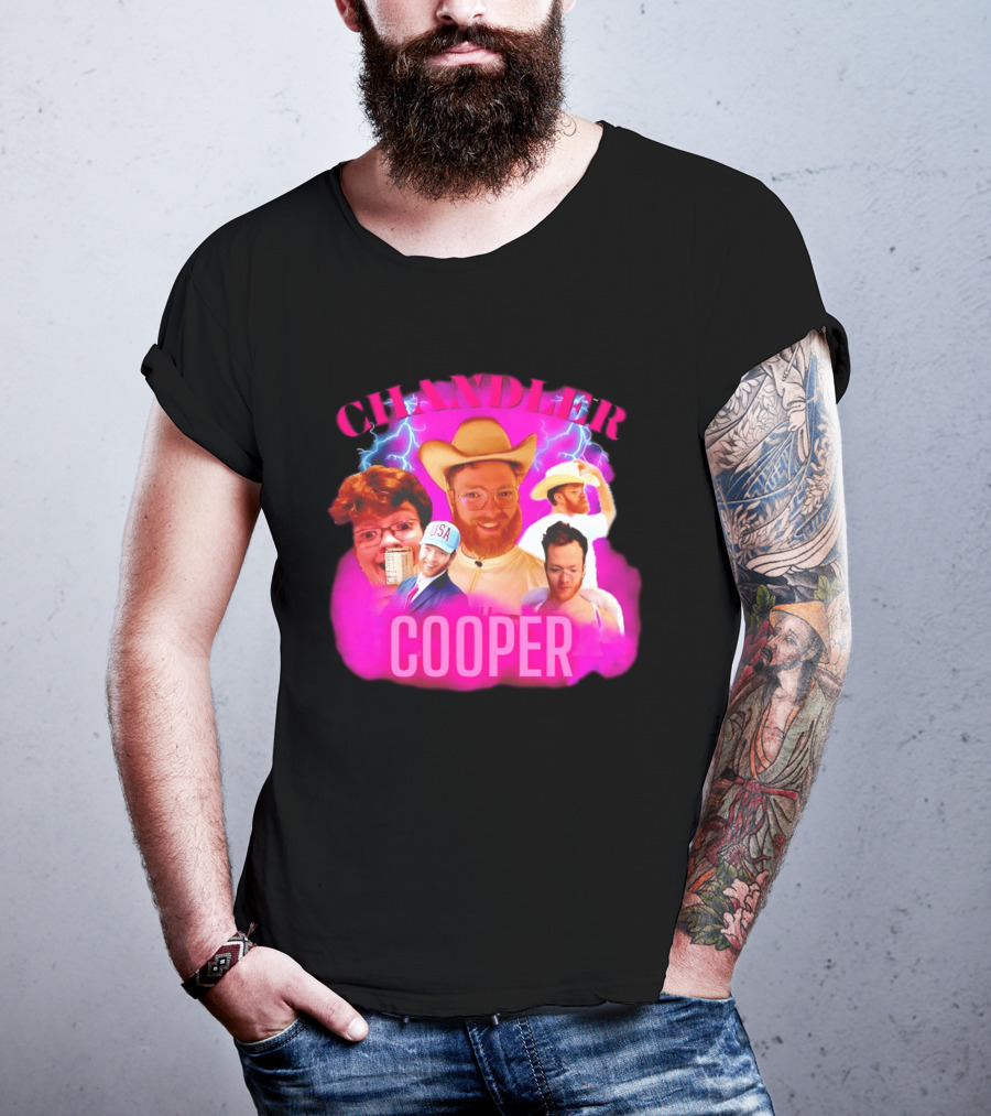 Chandler Cooper USA Lightning Cowboy Collage T-Shirt