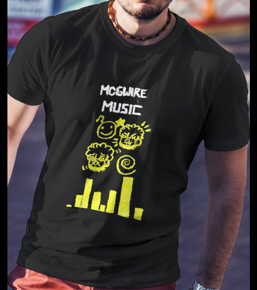 Mcgwire Music Chart With Smiley Faces And Music Bars T-Shirt