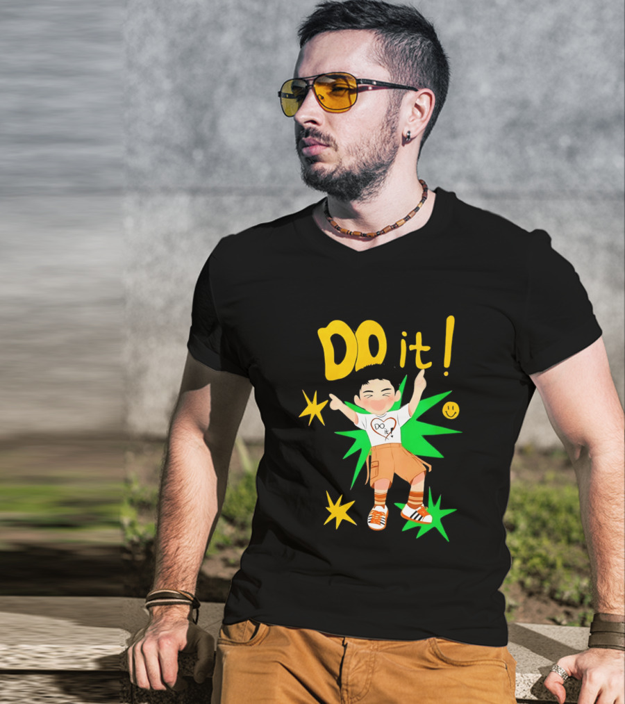 Do It Doh Kyungsoo Asia Concert Tour Cartoon Heart Starburst T-Shirt