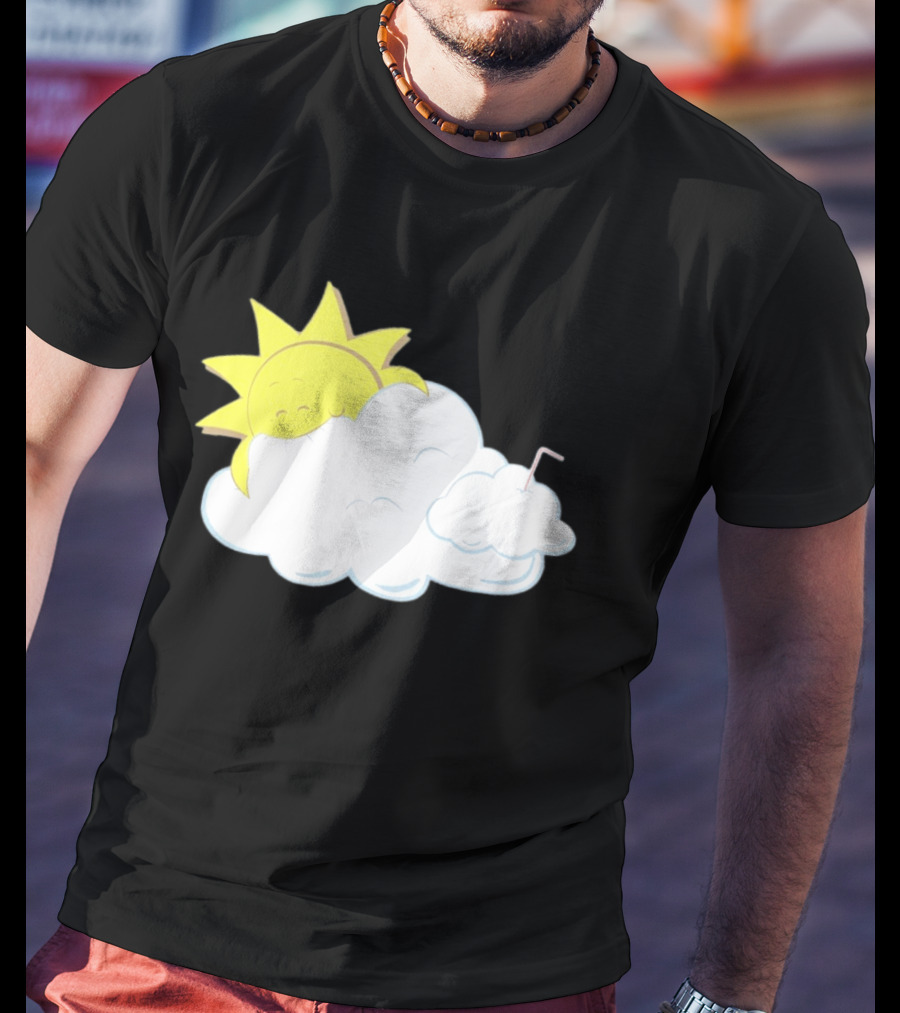 Sun Eating A Cloud Cartoon T-Shirt