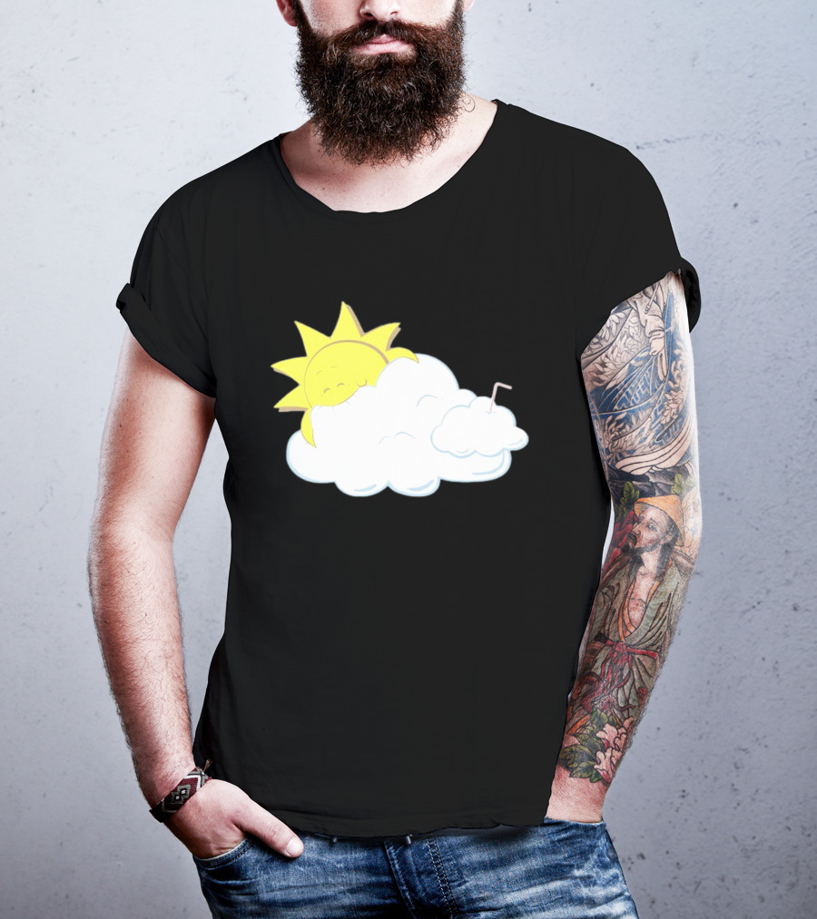Sun Eating A Cloud Cartoon T-Shirt