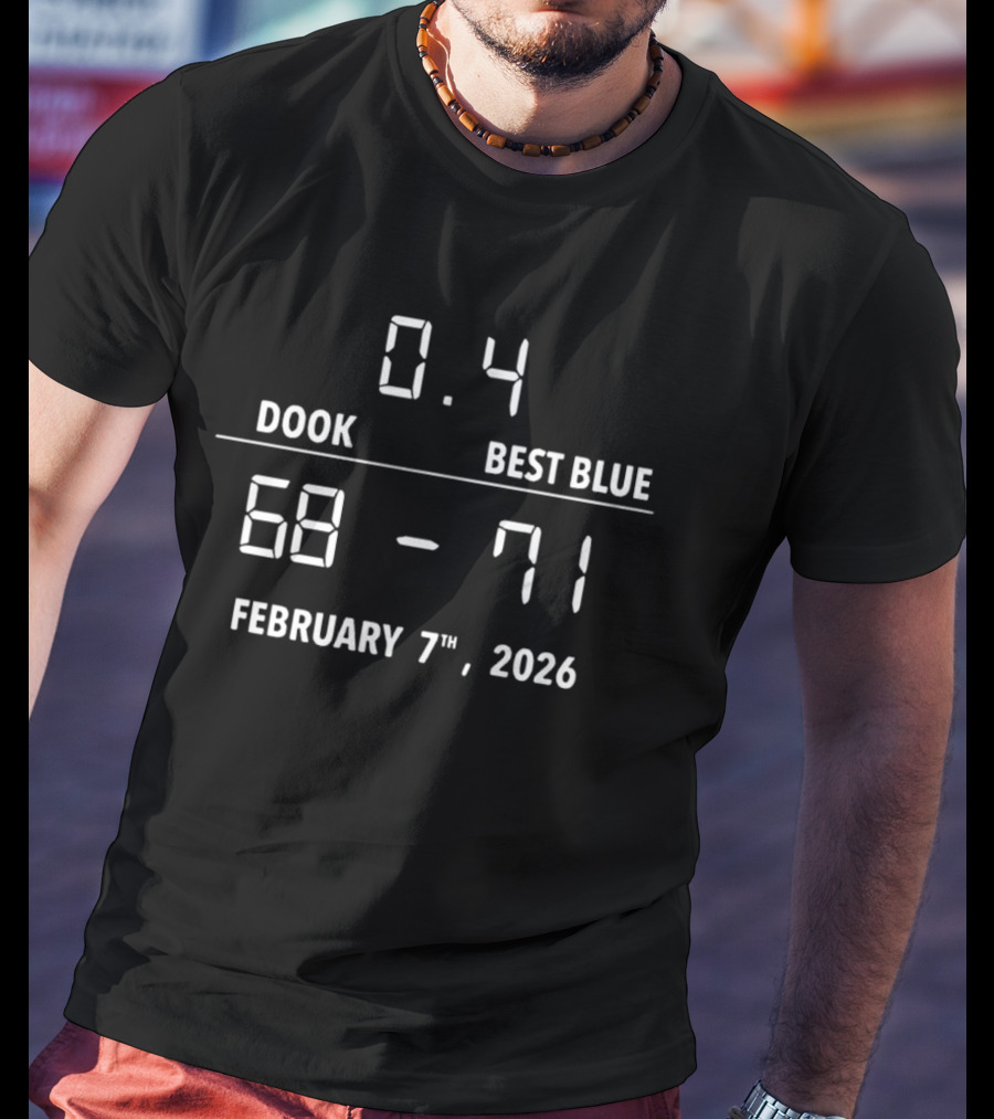 UNC Best Blue Victory Over Dook 0.4 Seconds February 7th 2026 68 71 T-Shirt