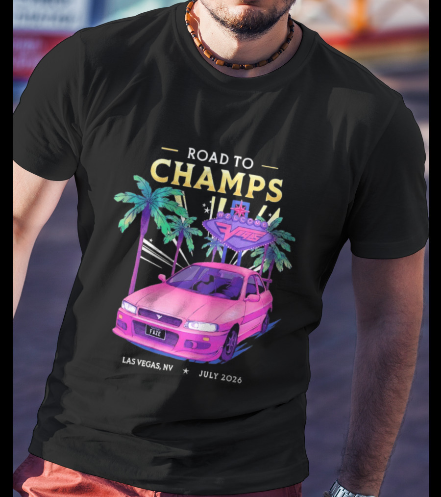Road To Champs Faze Welcome Las Vegas 2026 T-Shirt