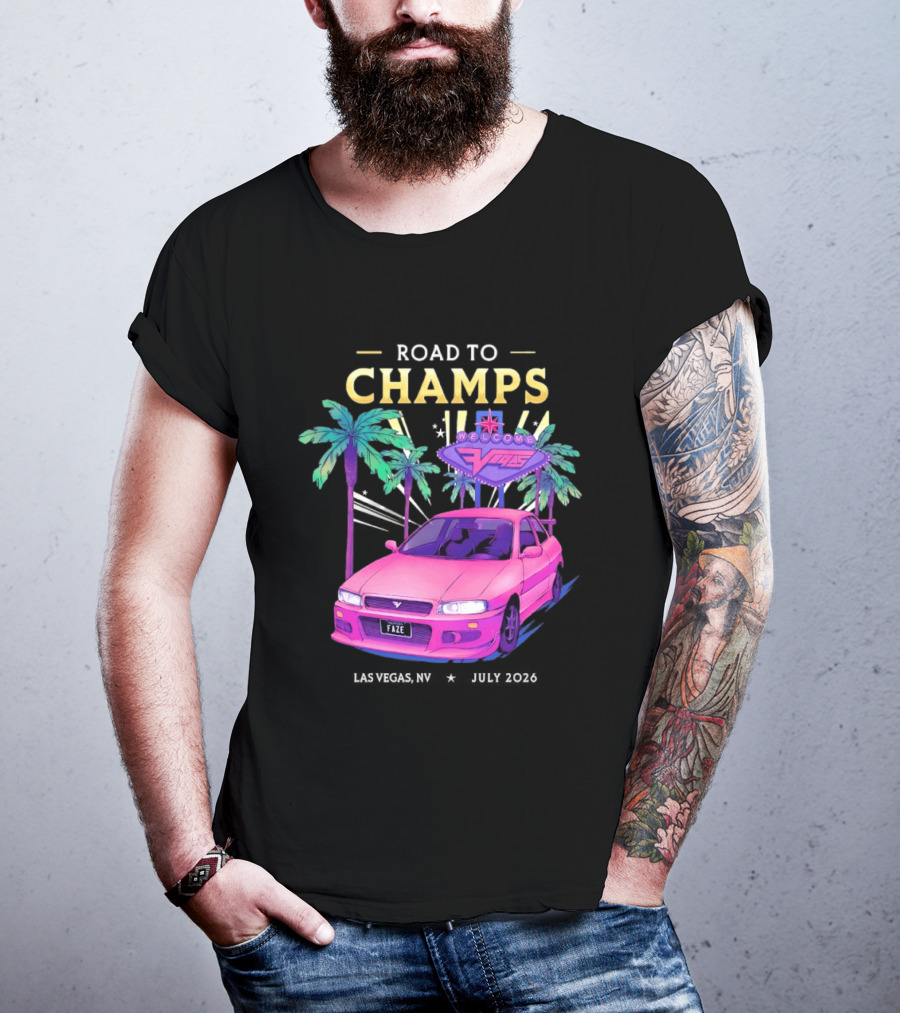 Road To Champs Faze Welcome Las Vegas 2026 T-Shirt