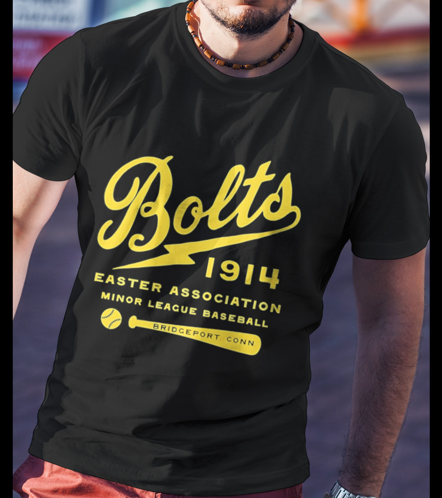 Bolts 1914 Easter Association Minor League Baseball Bridgeport Conn T-Shirt