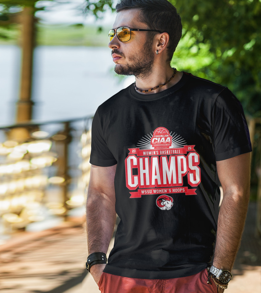 CIAA Tournament Food Lion 2026 Women's Basketball Champs WSSU Women's Hoops T-Shirt