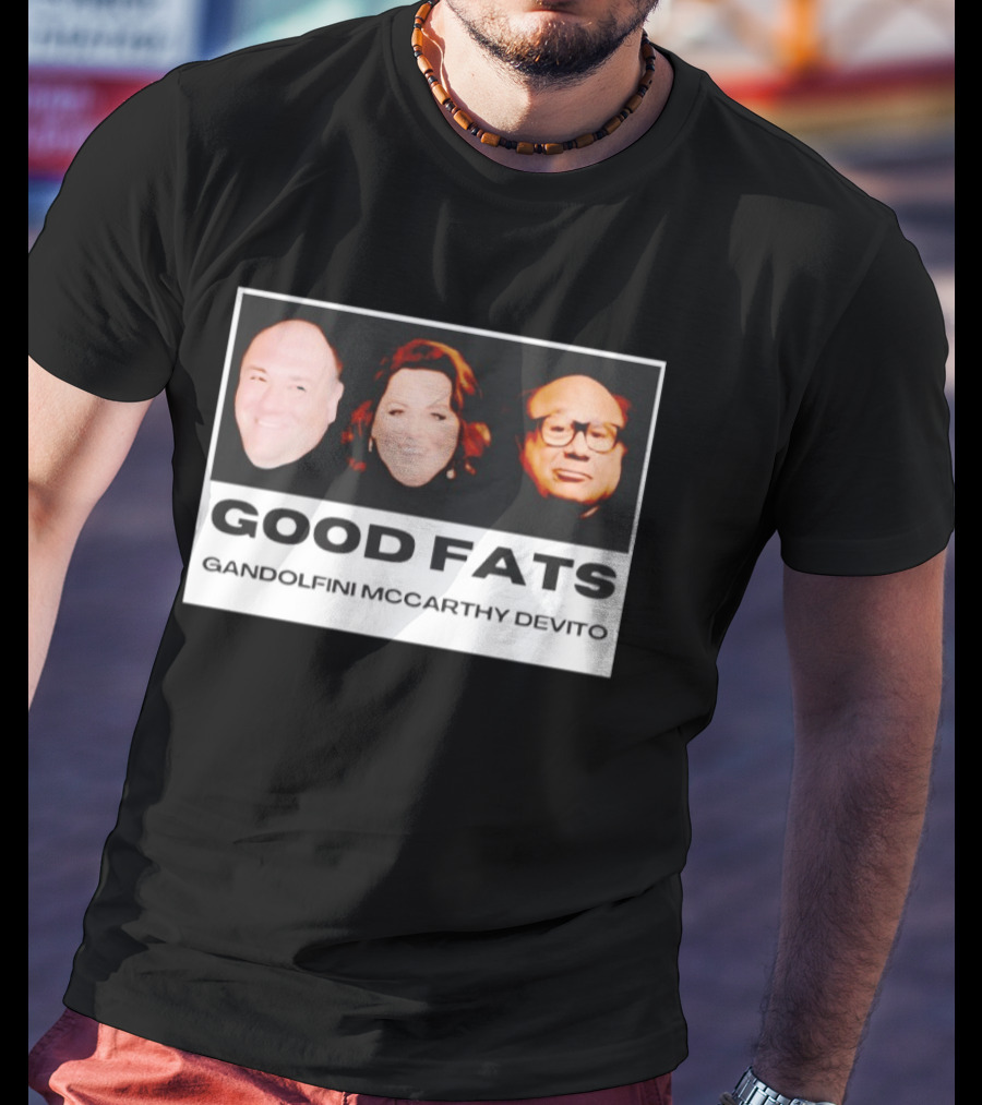 Good Fats Gandolfini McCarthy Devito Faces T-Shirt