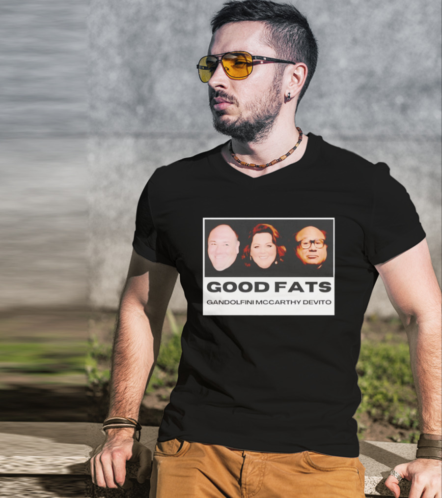 Good Fats Gandolfini McCarthy Devito Faces T-Shirt