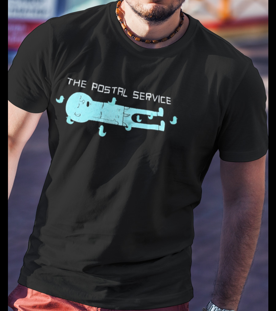 The Postal Service Key Imagery With Blue Bird T-Shirt