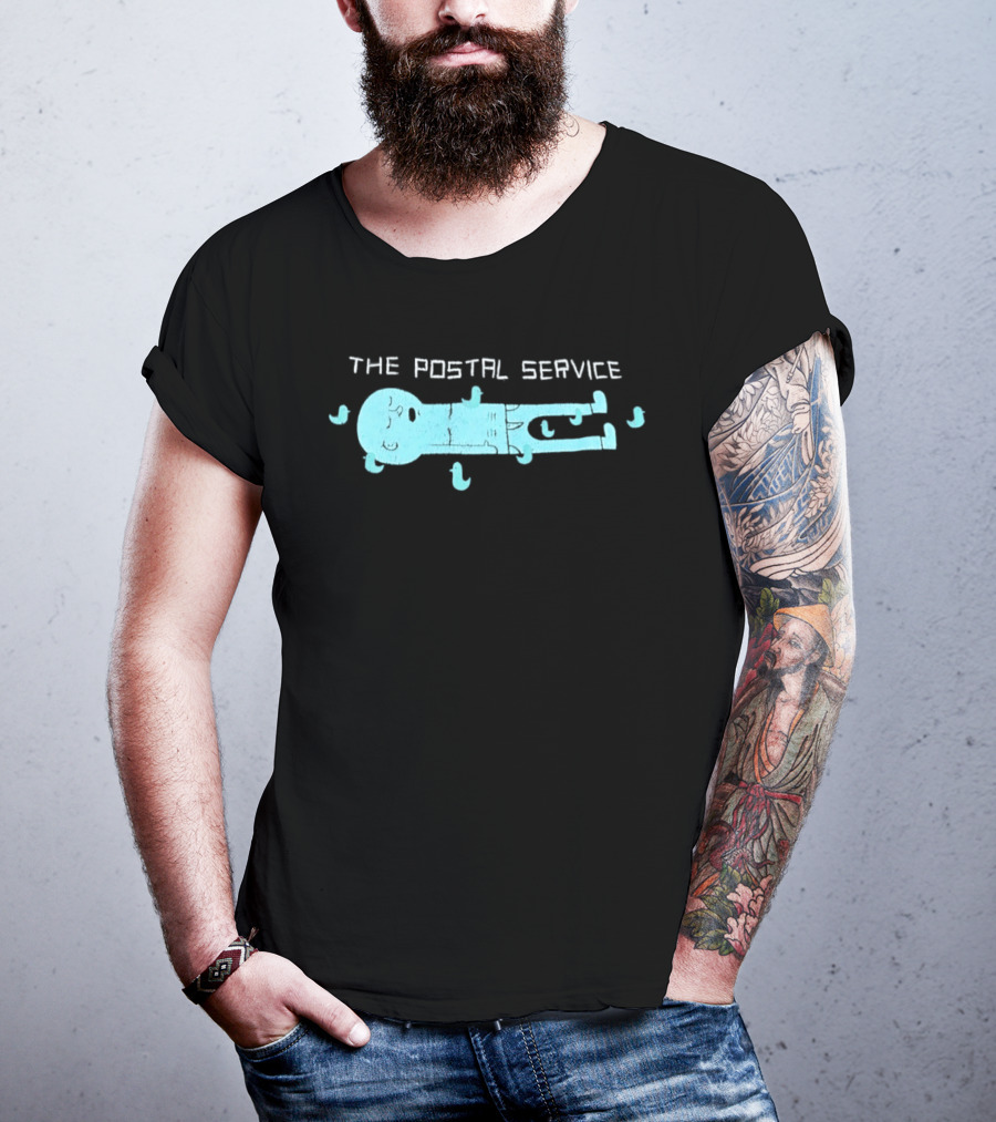 The Postal Service Key Imagery With Blue Bird T-Shirt