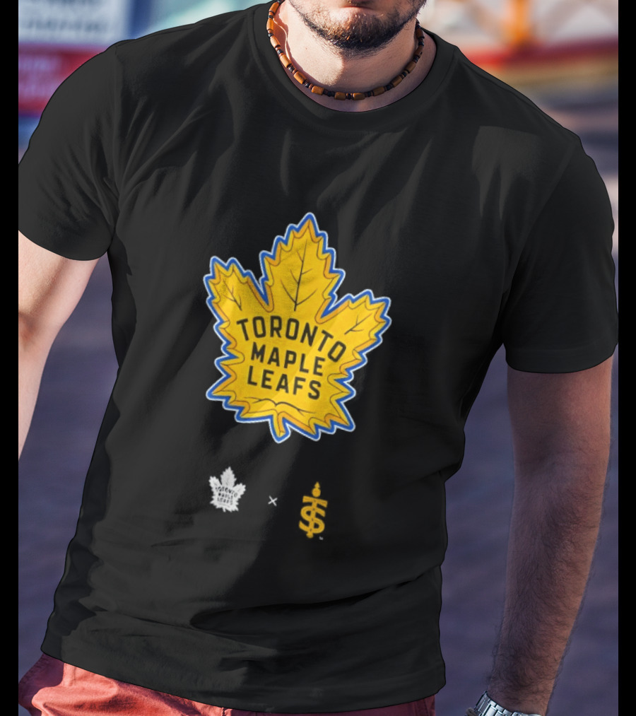 Toronto Maple Leafs Toronto Sceptres Collaboration Yellow Maple Leaf T-Shirt