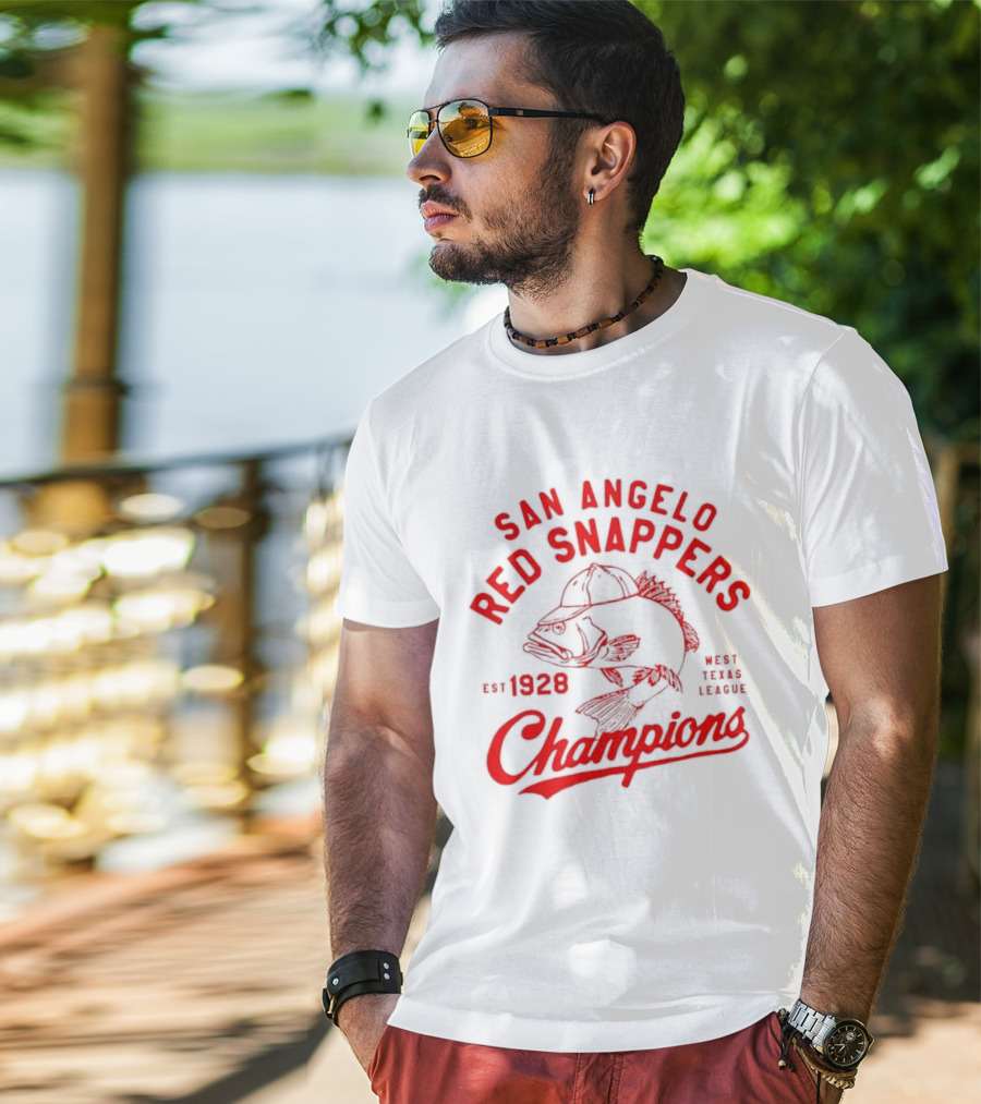 San Angelo Red Snappers Champions Est 1928 Herders Baseball Teams Defunct T-Shirt