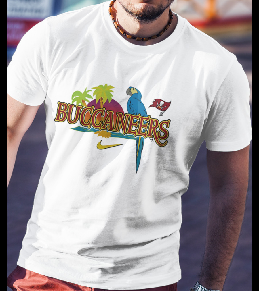 Tampa Bay Buccaneers Tropical Parrot Nike Buccaneers T-Shirt