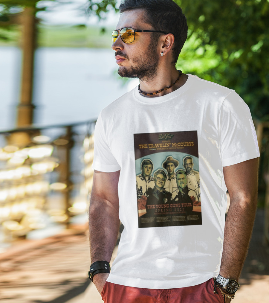 DelFest Presents The Travelin' McCourys IBMA Instrumental Group Of The Year The Young Guns Tour Spring 2026 Featuring The Next Generation Of Pickers T-Shirt