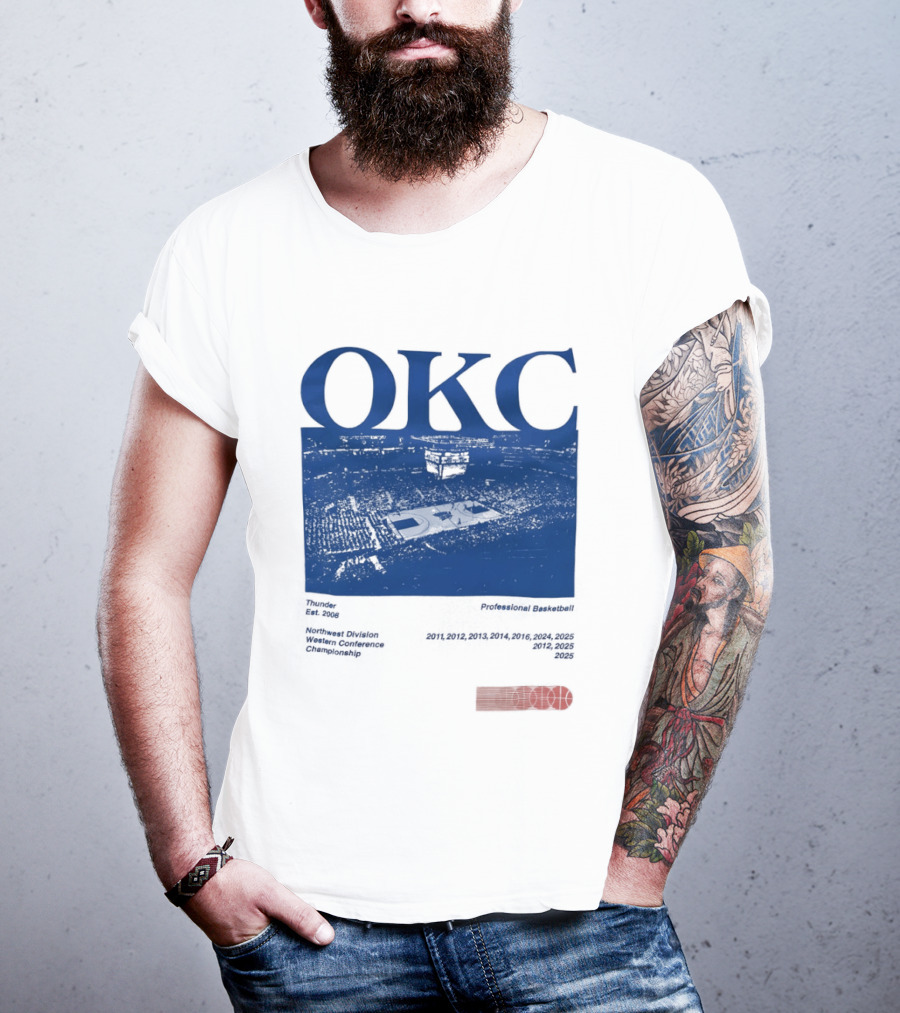 Oklahoma City Thunder Basketball Team OKC Thunder Nike NBA T-Shirt