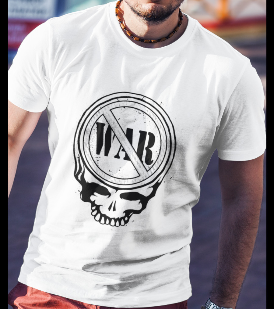War No Symbol Skull T-Shirt