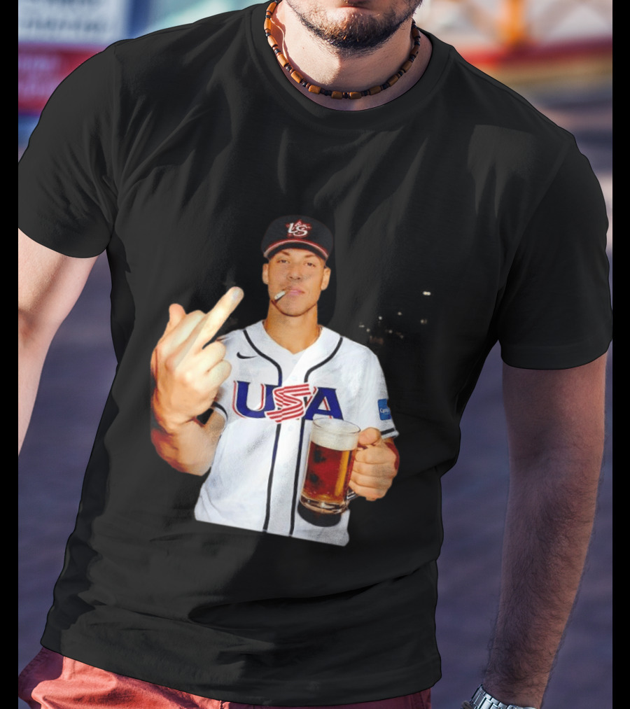 USA Basketball Team After Hours Middle Finger Aaron Judge T-Shirt