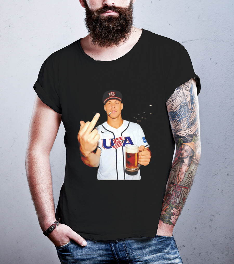 USA Basketball Team After Hours Middle Finger Aaron Judge T-Shirt