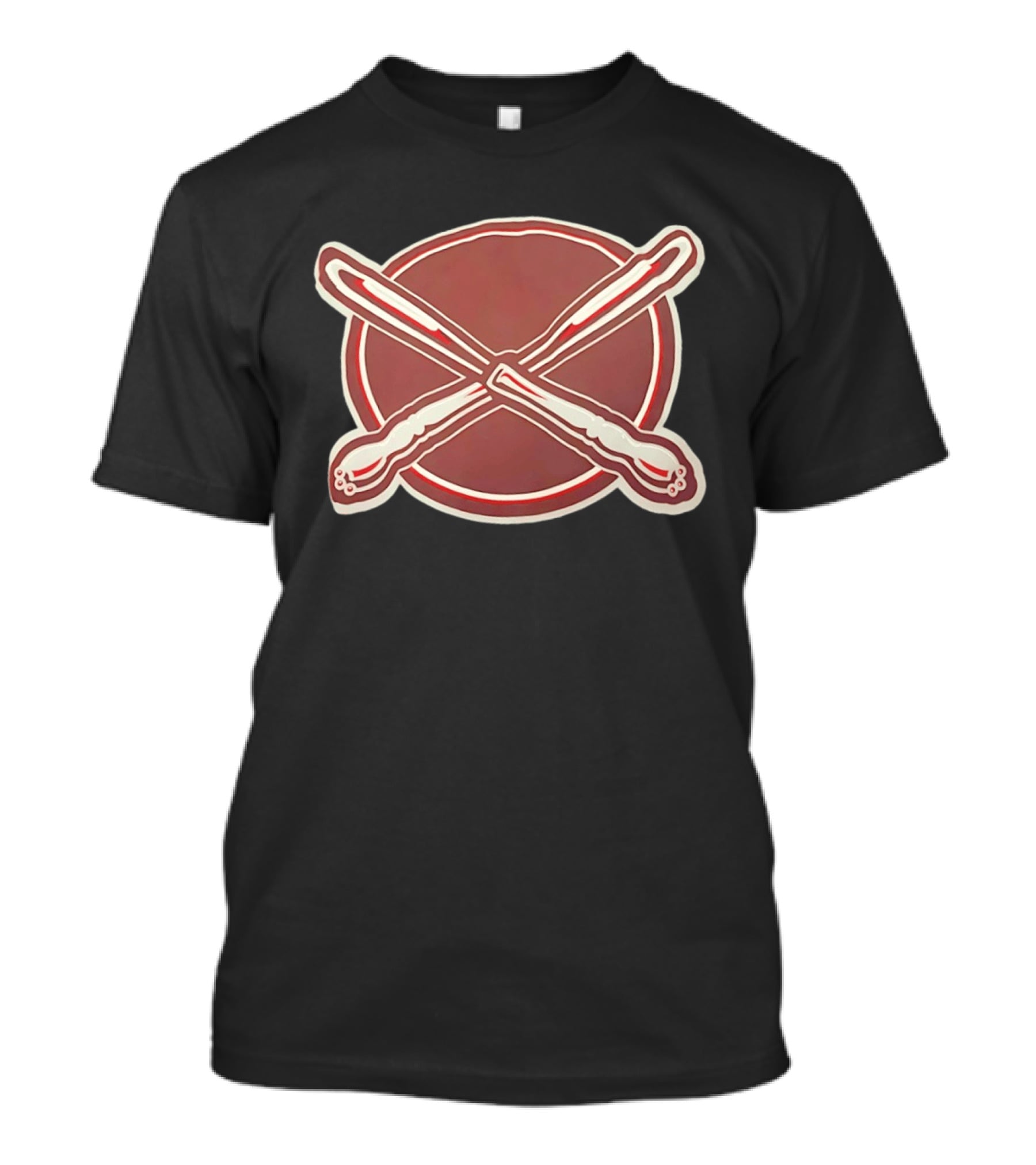 Baseball Crossed Bats Buffalo Sabres T-Shirt
