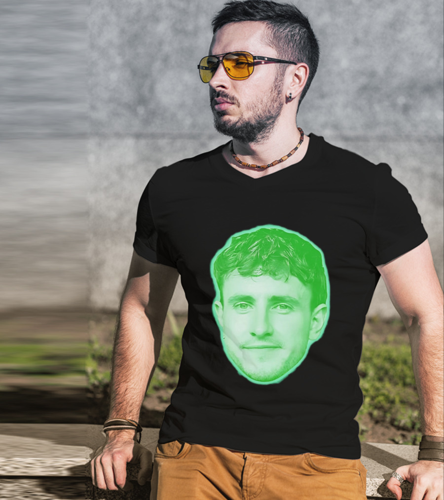 Paul Mescal Green Face St Patrick's Day 2026 T-Shirt