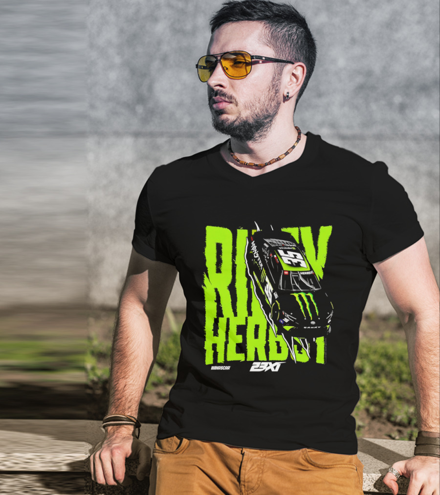 Riley Herbst No 35 Toyota Camry Monster Energy Racing 23XI NASCAR T-Shirt