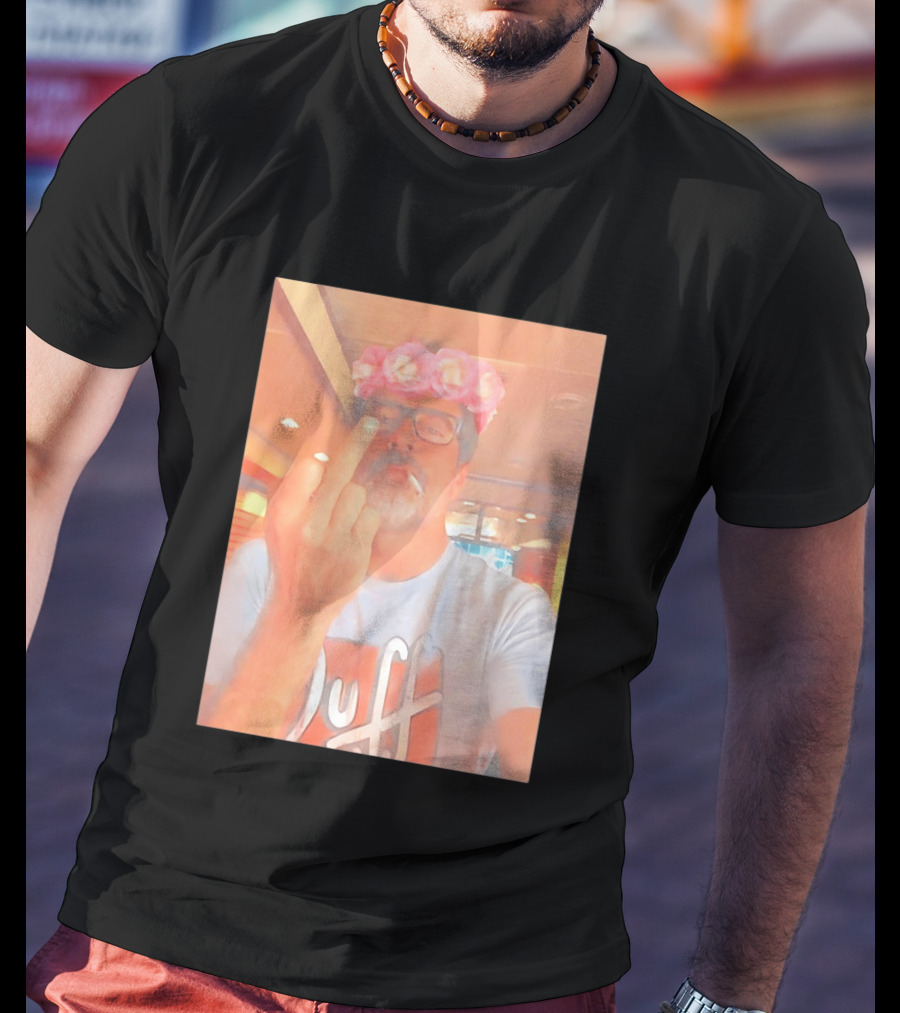 Jeffrey Dean Morgan The Walking Dead Negan Roses And The Middle Finger T-Shirt