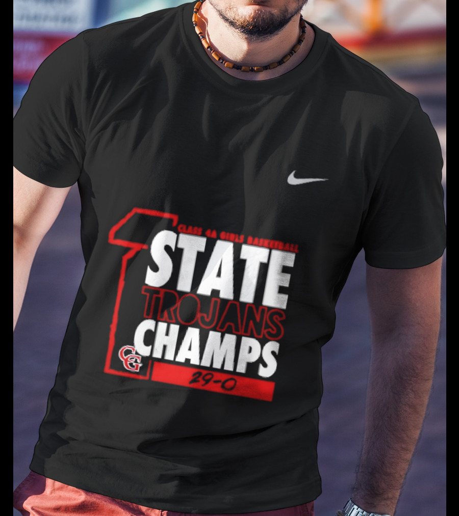 Center Grove Trojans Girls Basketball Class 4A State Champs 29 0 Nike T-Shirt