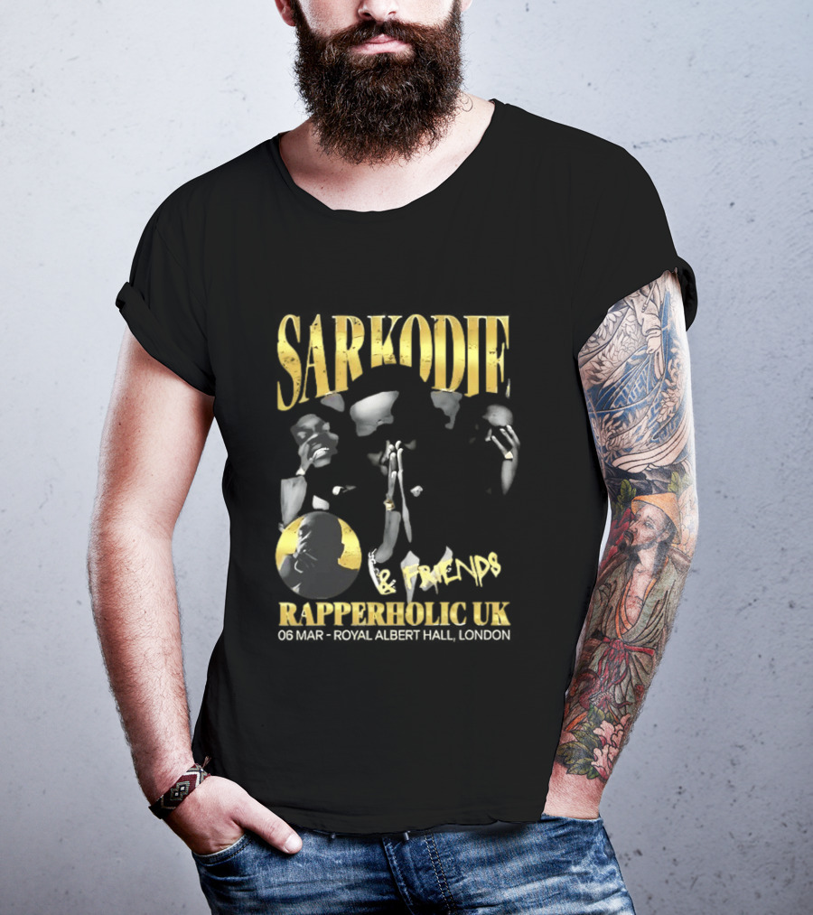 Sarkodie And Friends Rapperholic UK Made Of Black London 2015 T-Shirt