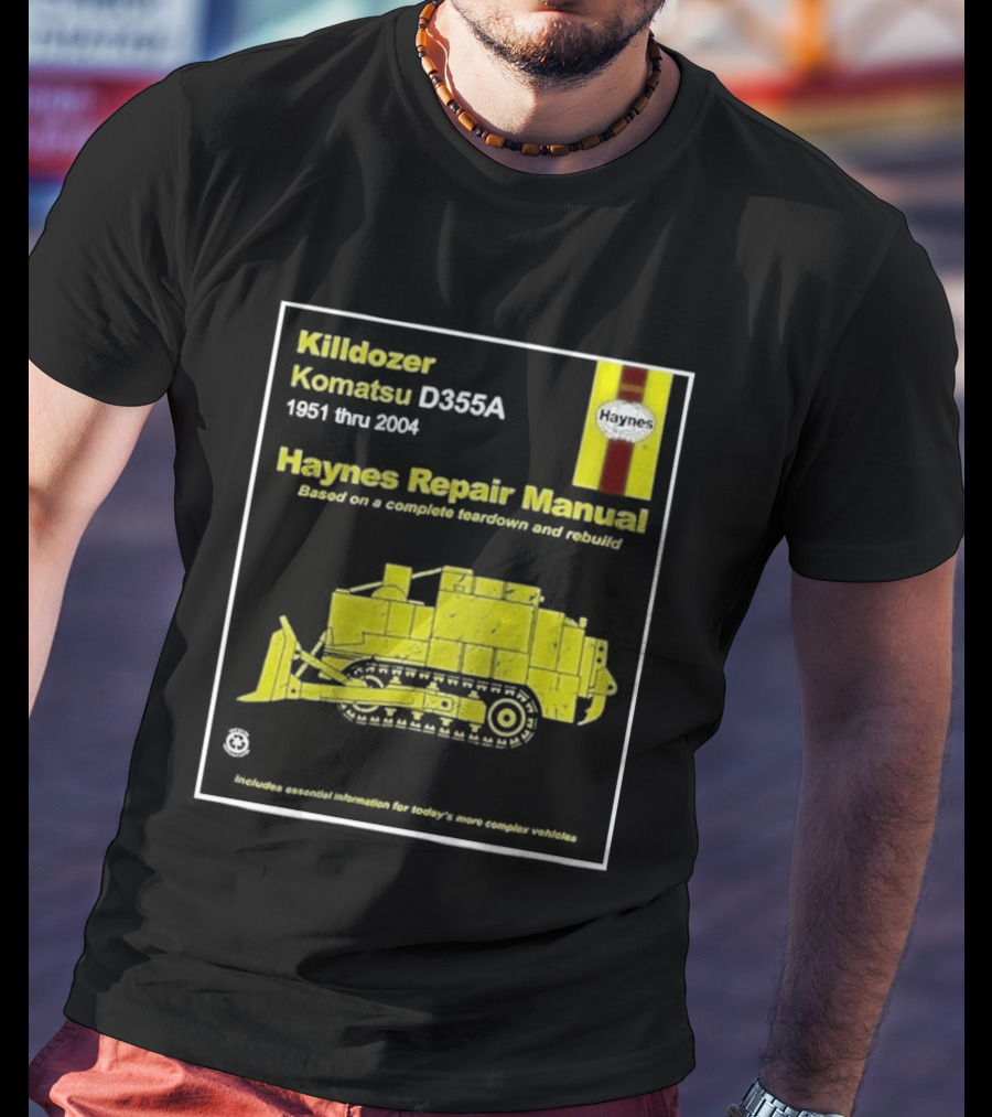 Killdozer Komatsu D355A Haynes Manual 2004 Colorado Rampage Event T-Shirt