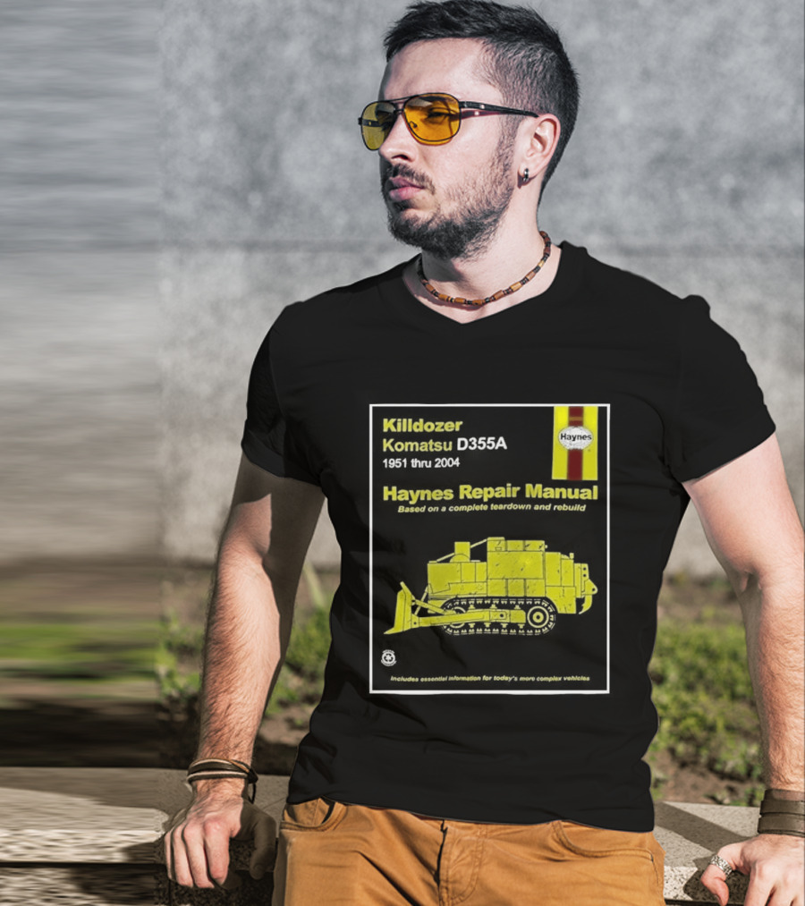 Killdozer Komatsu D355A Haynes Manual 2004 Colorado Rampage Event T-Shirt