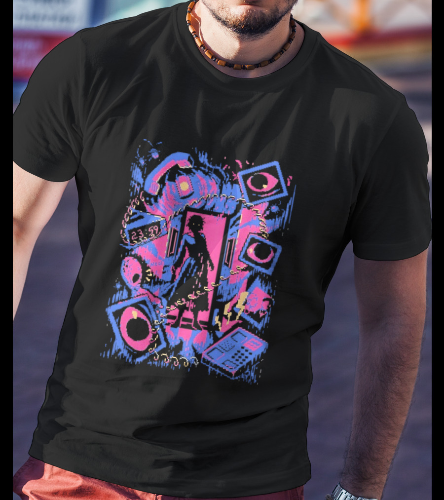 Tease Of Terror Vintage Horror Phone Call Movie T-Shirt