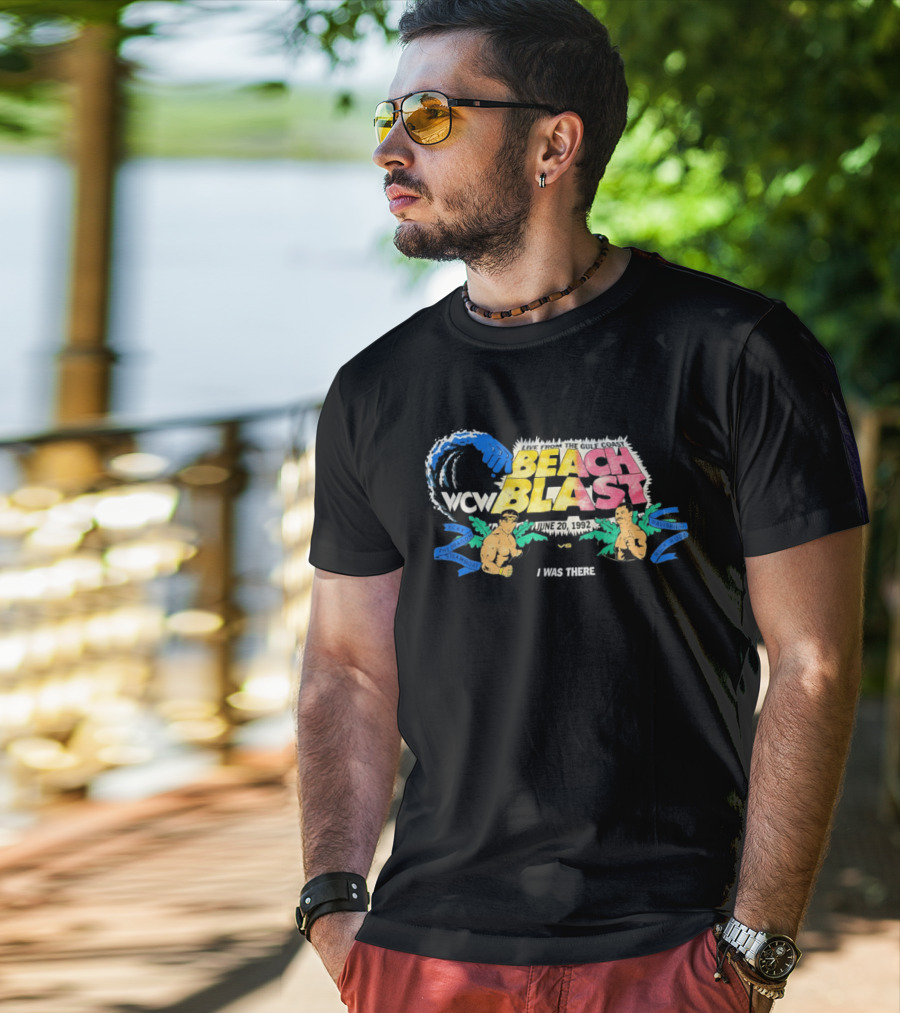WCW Beach Blast June 20 1992 Ricky The Dragon Steamboat Vs Ravishing Rick Rude Live Event T-Shirt