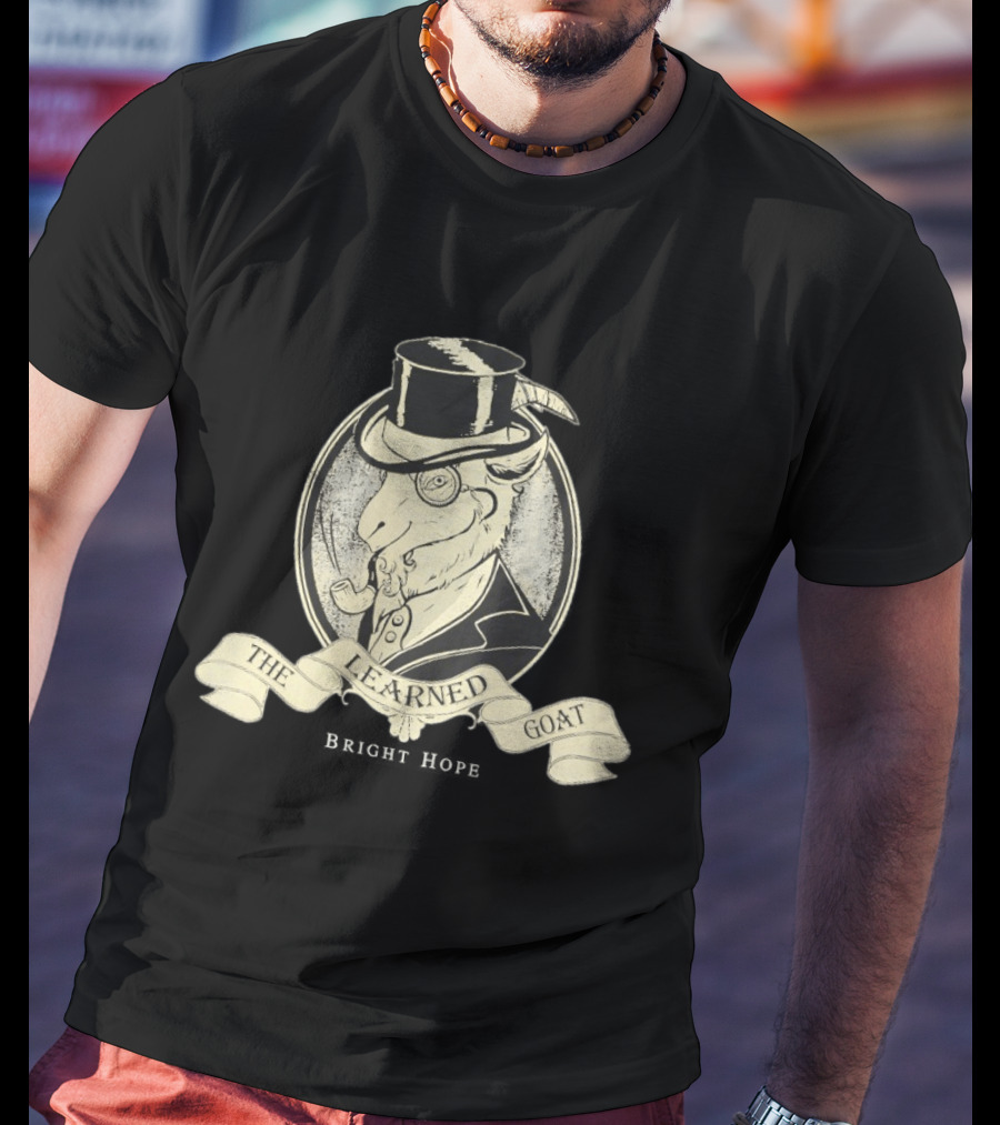The Learned Goat Top Hat And Monocle T-Shirt