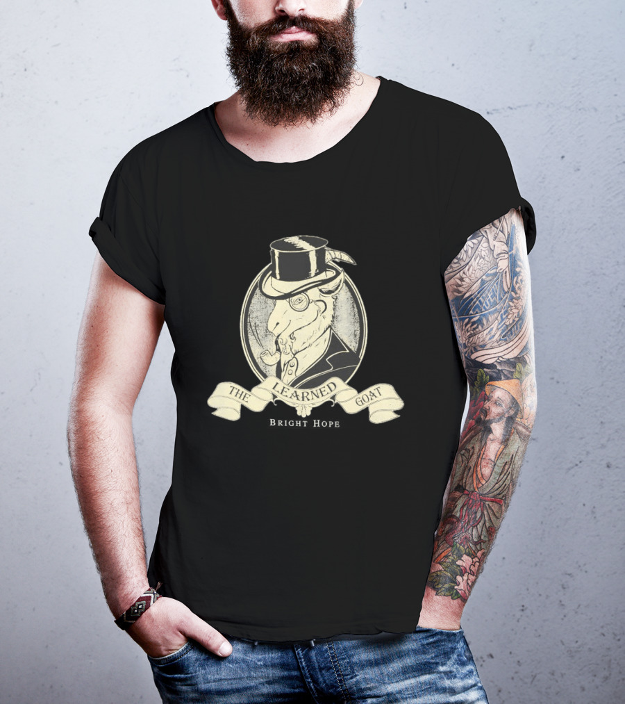 The Learned Goat Top Hat And Monocle T-Shirt