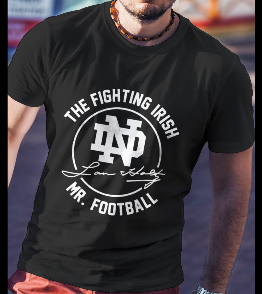 Notre Dame Fighting Irish Lou Holtz ND Mr Football T-Shirt