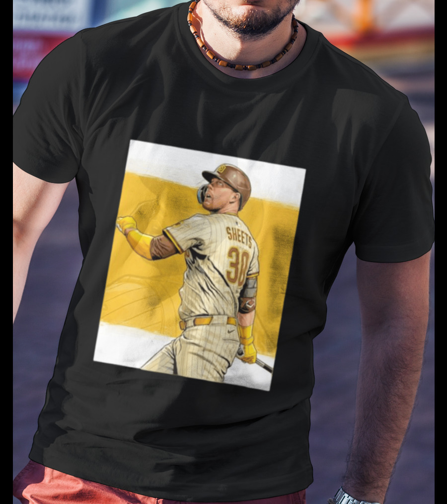 San Diego Padres Sheets 30 Baseball Player Action T-Shirt