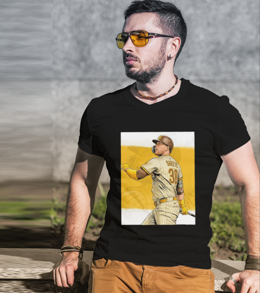 San Diego Padres Sheets 30 Baseball Player Action T-Shirt