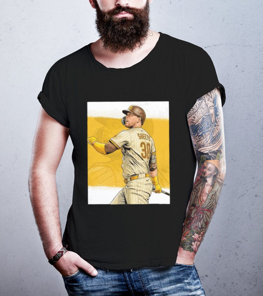 San Diego Padres Sheets 30 Baseball Player Action T-Shirt