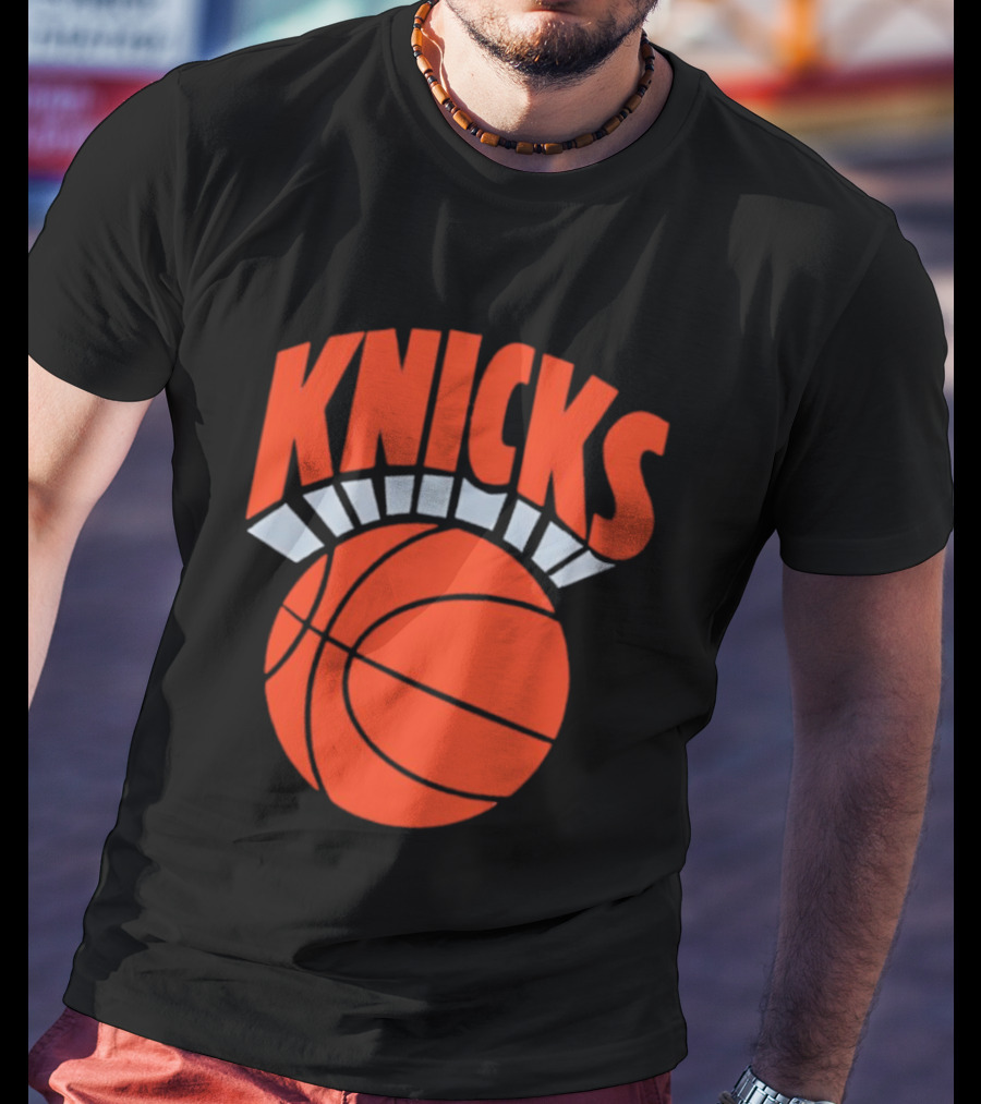Knicks Basketball Orange Ball Classic Team T-Shirt