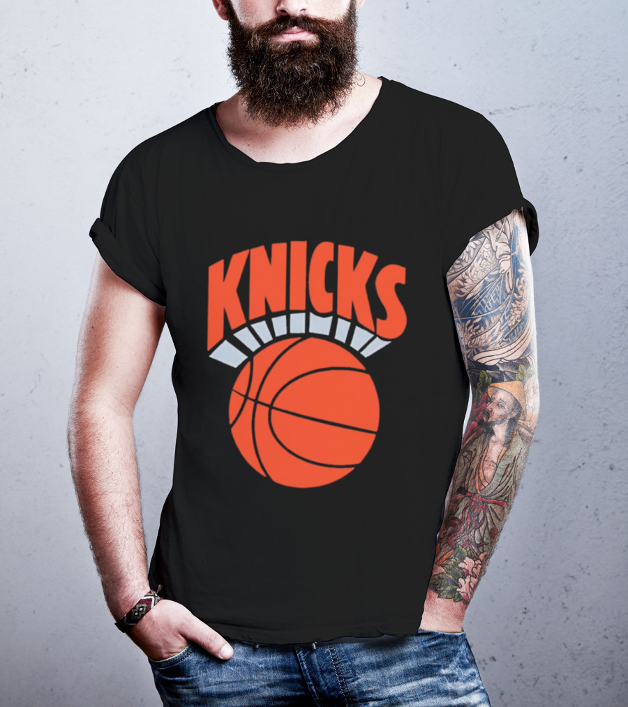 Knicks Basketball Orange Ball Classic Team T-Shirt