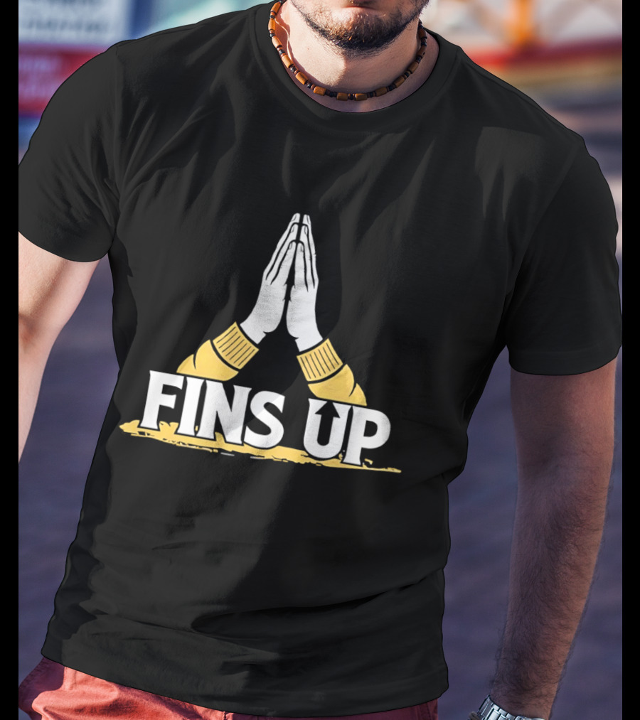 Long Island University Sharks Fins Up Team Spirit T-Shirt