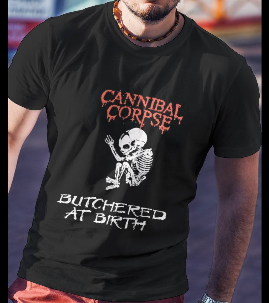 Cannibal Corpse Butchered At Birth Skeleton T-Shirt
