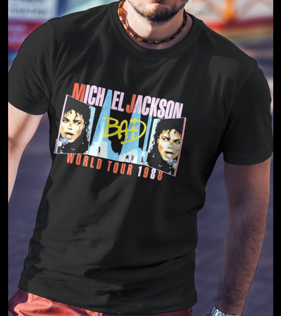 Michael Jackson Bad World Tour 1988 T-Shirt