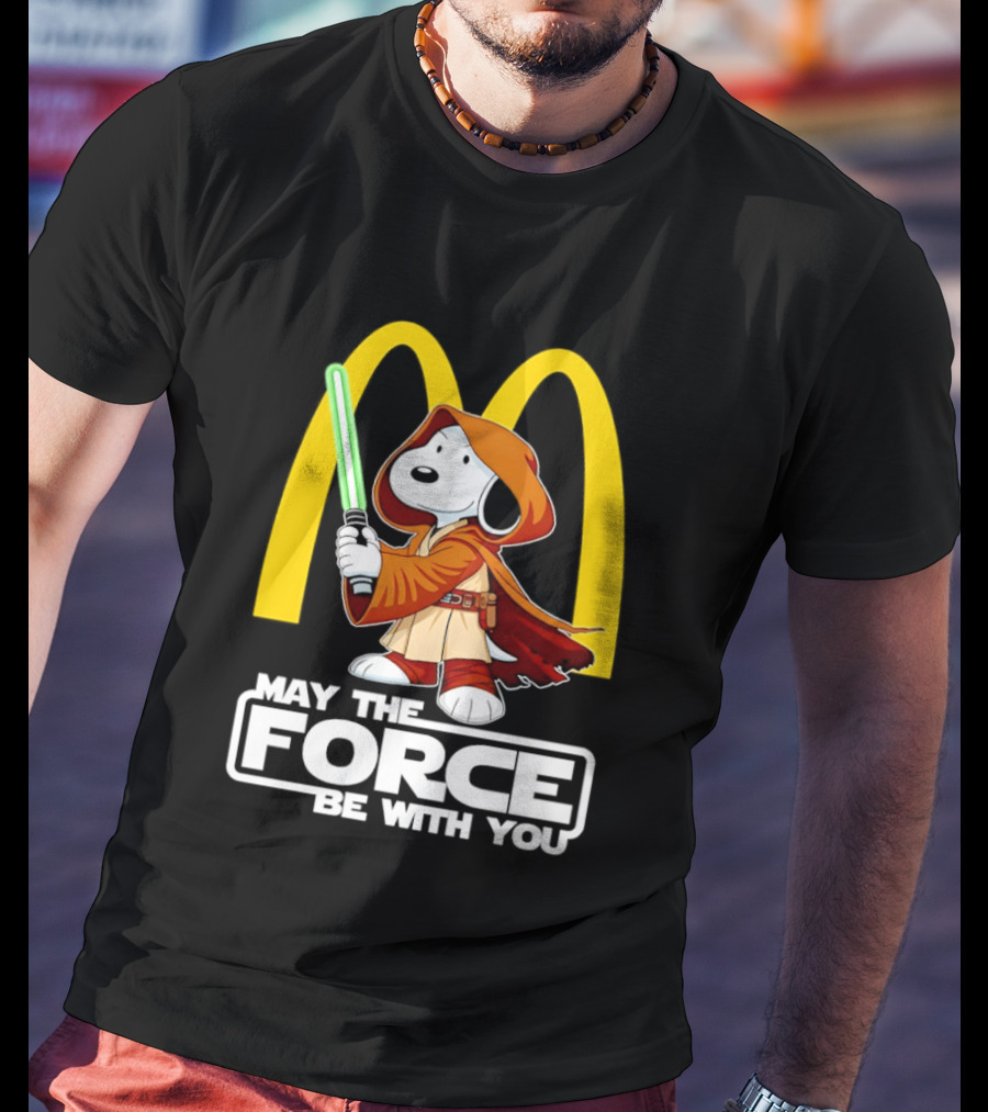 May The Force Be With You Snoopy Jedi McDonald's T-Shirt