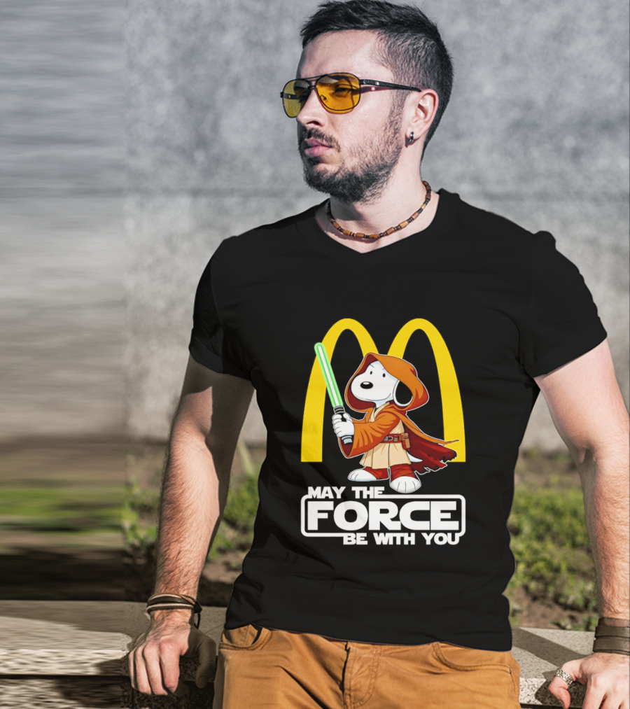 May The Force Be With You Snoopy Jedi McDonald's T-Shirt