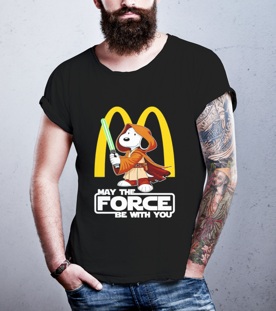 May The Force Be With You Snoopy Jedi McDonald's T-Shirt