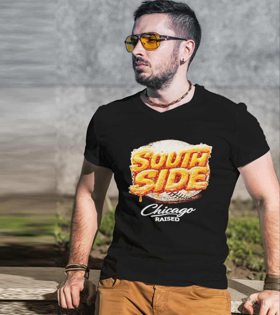 South Side Chicago Raised Baseball T-Shirt