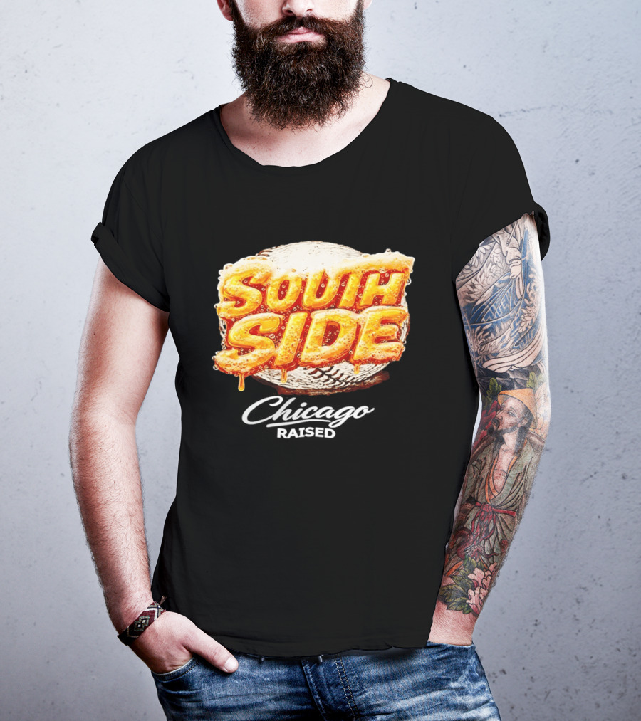 South Side Chicago Raised Baseball T-Shirt